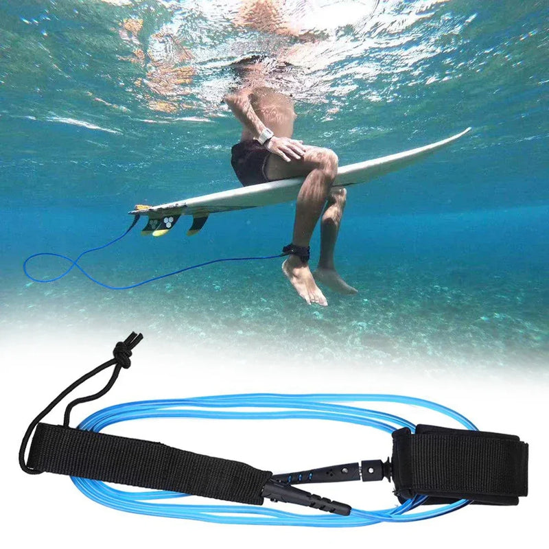 Leash para prancha de surf de 6 pés, suporte elástico para prancha de surf, corda de perna longa