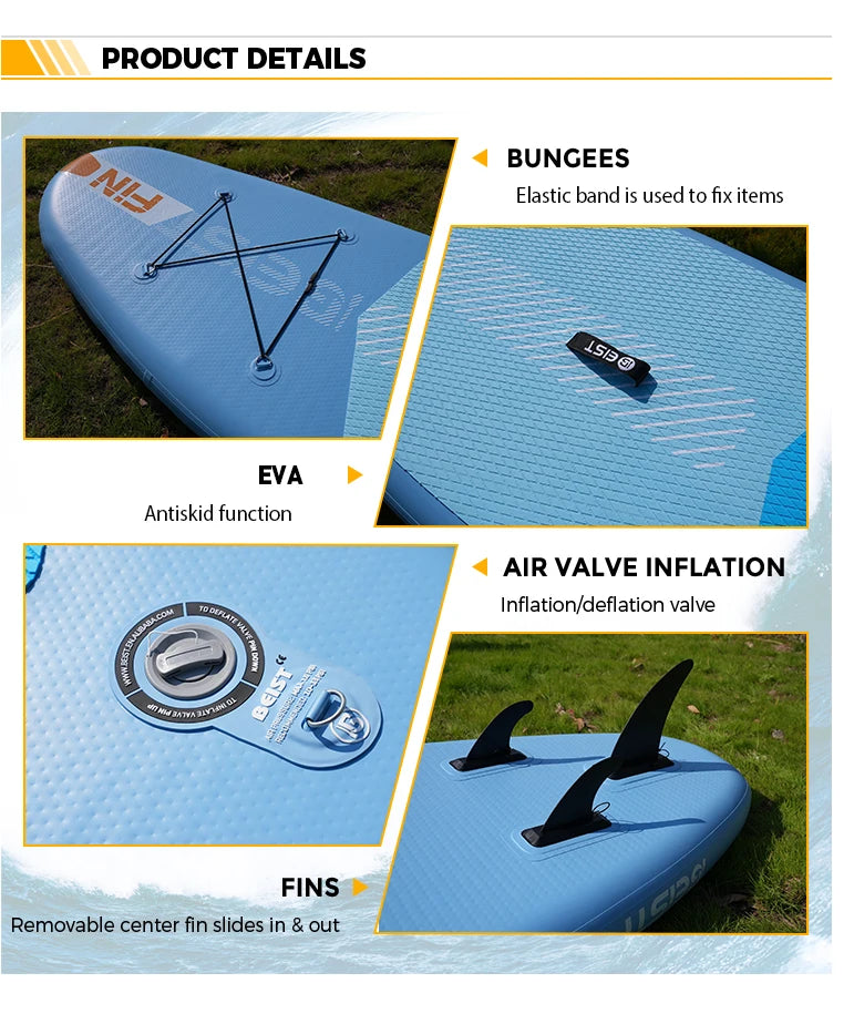 BEIST 10'6" Inflatable Stand Up Paddle Board – Aventure-se nas Águas com Estilo!