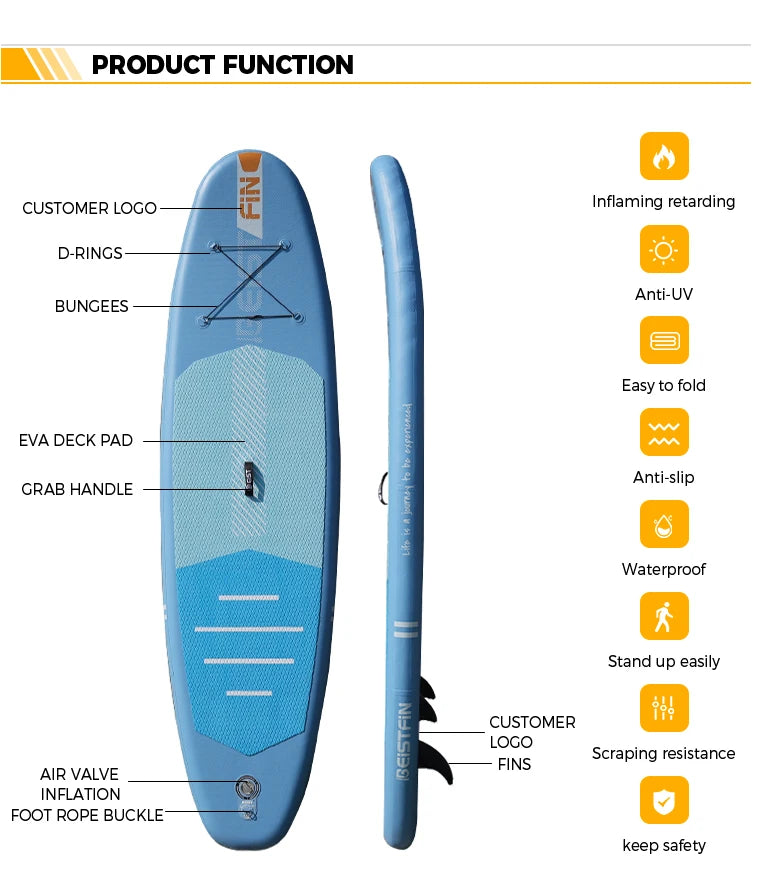 BEIST 10'6" Inflatable Stand Up Paddle Board – Aventure-se nas Águas com Estilo!